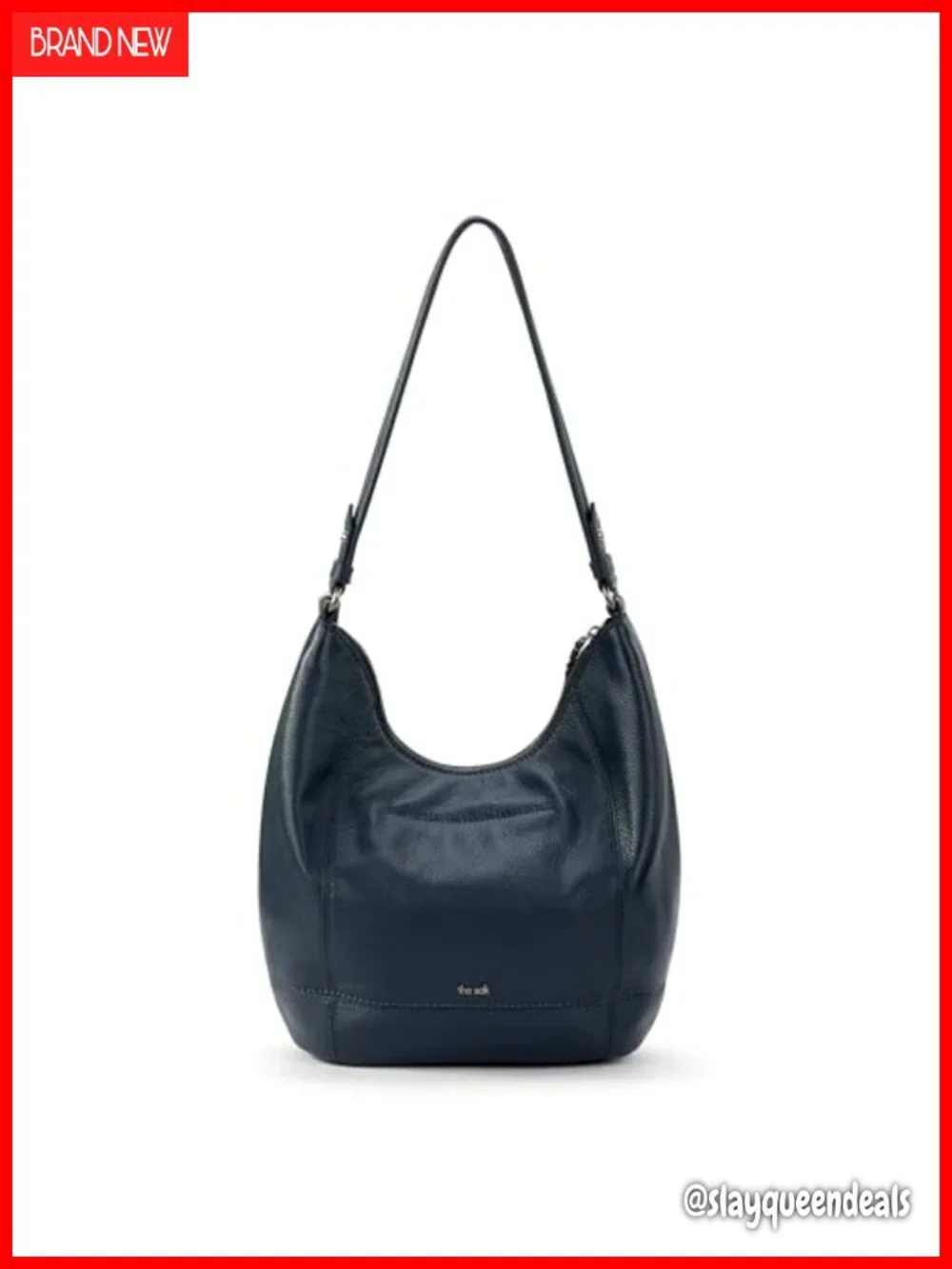 Large Slouchy Hobo Bag, Zip Pocket, Leather Shoulder Purse
